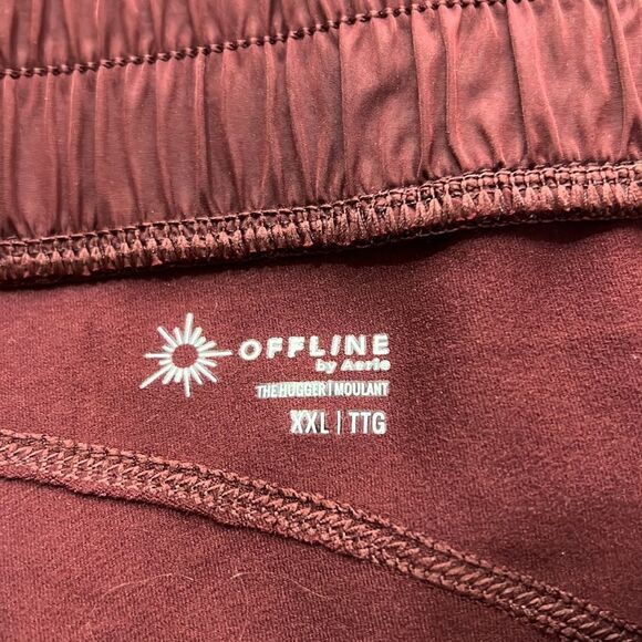 Aerie Offline The Hugger burgundy shorts size XXL NWT - Picture 10 of 13